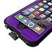 HESGI iPhone 6S Plus Waterproof Case, IP-68 Waterproof Shockproof Dust Proof Snow Proof Full Body Protective Case Cover for Apple iPhone 6S Plus iPhone 6 Plus 5.5[Purple]