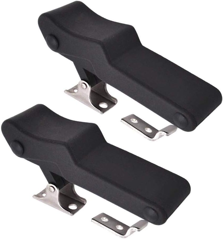 Hardtech1 2pcs Flexible Soft Black Rubber Draw Latch Over Center