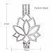 Vie jeune 10pcs Silver Pearl Cage Locket Pendants, Essential Oil Diffuser DIY Necklace Bracelet Jewelry Making Craft, Bulk Beads Aromatherapy Diffuser Charms Gifts for Women (Lotus Flower)