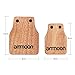 ammoon 2pcs Cajon Box Drum Companion Accessory Castanets Large & Medium for Hand Percussion Instruments