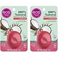 eos 100% Natural Lip Balm- Coconut Milk, All-Day Moisture, Made for Sensitive Skin, Lip Care Products, 0.25 oz (Pack of 2)