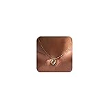 SELFROSE Gold Initial Necklace for Women, Simple