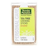 Thursday Plantation Tea Tree Chewing Sticks Cinnamon 1 Pack of 100 Sticks