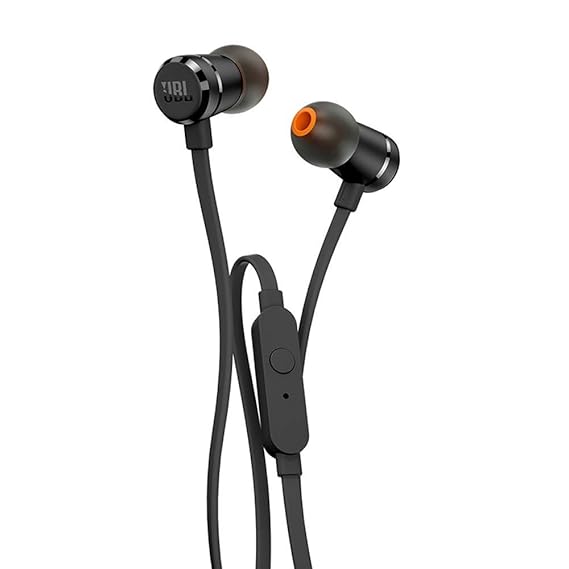 JBL T290 In-Ear Kopfhörer Ohrhörer Hochwertige Aluminium-Ausführung mit 1-Tasten-Fernbedienung und Mikrofon Kompatibel mit Ap