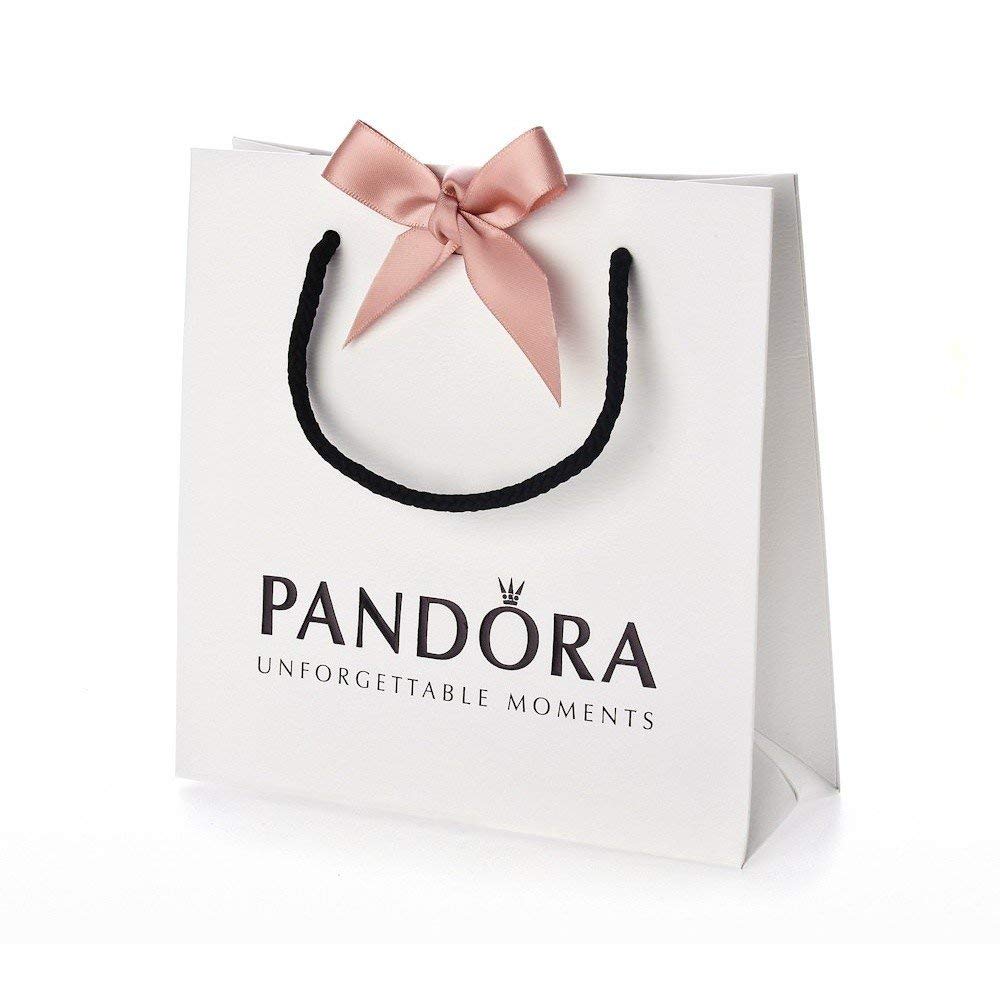 Pandora Gift Bag with Pink Ribbon 16 x 16cm
