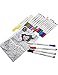 Fabric Markers, Rosaliny 20 Colors Permanent Fabric Marker-Bullet Tips Non-toxic Fabric Paint Pen with 2 Magic Disappearing Markers & 1 Gift