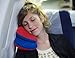 BCOZZY Chin Supporting Travel Pillow- Unique Patented Design Offers 3 Ergonomic Ways to Support The Head, Neck, and Chin When Traveling and at Home. Fully Washable. Large, Red