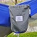 OuterEQ Portable Parachute Nylon Fabric Travel Camping Hammock Blue/Grey