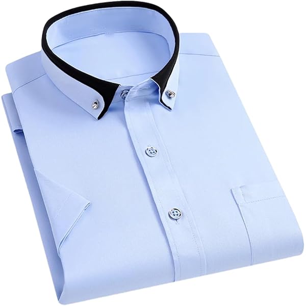 Amazon.com: Men's White Tie Buckle Double Collar Slim Fit