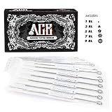 ACE Needles 50 Mixed Assorted Tattoo Needles 6 Sizes - Round Liner 1 3 5 7 9 11 RL