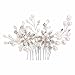 BriLove Women's Wedding Bridal Teardrop CZ Infinity Figure 8 Y-Necklace Tennis Bracelet Dangle Earrings Set