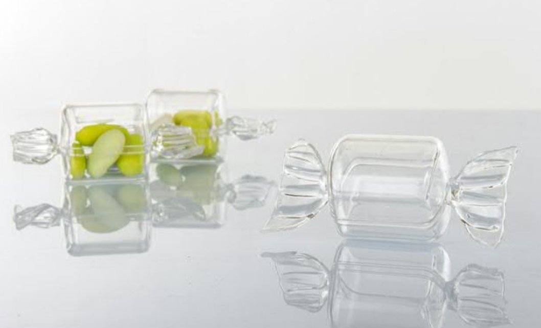 50 PCS Candy plexiglass sugared almonds bags bonbonniere