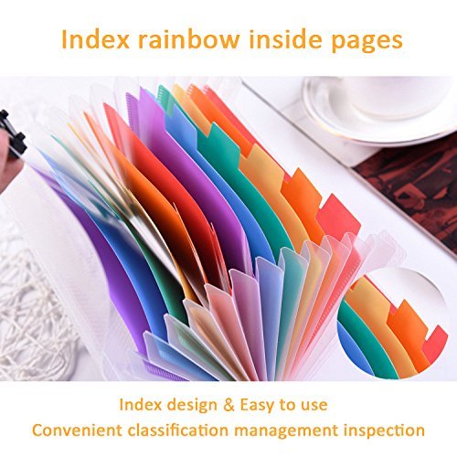 Mini Expandable Accordion Folders Small Document Organizers 13 Pockets A6 Wallet,Holder Card Bag for Bill, Receipts, Coupons and Tickets-7X4.1 inches