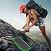 QueenAcc 15000mAh Solar Charger, Solar Power Bank with LED Flashlight Portable Charger, Backup Solar Power Pack, Dual USB Port Solar Battery Charger for Smart phones and Other USB Devices(green)