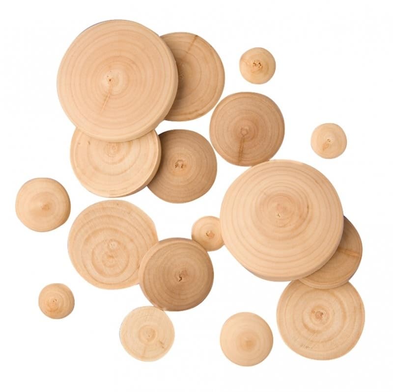 Playbox 60mm Wooden Buttons (50 Pieces)