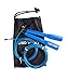 WOD Wear Jump Rope - Speed Rope, Ultra Fast Adjustable Speed Cable Rope For Boxing, Traveling Workouts, MMA, Exercise and Fitness, 100% Guarantee (Blue)