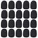 Sunmns 20 Pack Mini Size Lapel Headset Microphone Mic Windscreen Foam Cover, Black