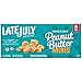 LATE JULY Snacks Crackers Organic Peanut Butter Minis Crackers, 4.6 lb. Box, 8-count, 1.125 oz. snack packs
