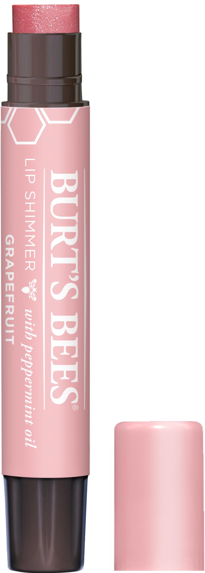 Burt's Bees Grapefruit Gloss Lip Shimmer, 0.09 OZ, 2.6 g (Pack of 1)