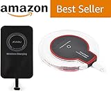 Wireless Charging Kit Include Qi Wireless Charger Pad and Qi Chargers Receiver Compatible iPhone X / 8/8 Plus/iPhone Xs MAX/XR/XS, Samsung Galaxy S9 Plus/Note 8/S8 Plus (Latest Upgraded)