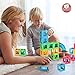 Gamenote Marble Run Set Game - 32pcs STEM Learning Toy for kids, Education Construction Maze Race Game Set (Storage Bag & Guidebook Include)