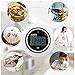 Kitchen Timer EMDMAK Digital Cooking timer with Built-in Magnet Count Down Large LCD Display Lound Alarm Round Shape (Silver)