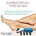 3 Extra Coarse and 2 Regular Coarse refill rollers by Pamperped for the electric rechargeable amope pedi perfect callus remover foot file pedicure tool kit set Professional spa like results wet or dry