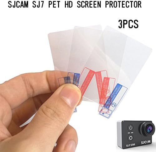 SJCAM SJ7 Action Camera Screen Protector PET HD Clear Film Anti-fingerprint 3Packs