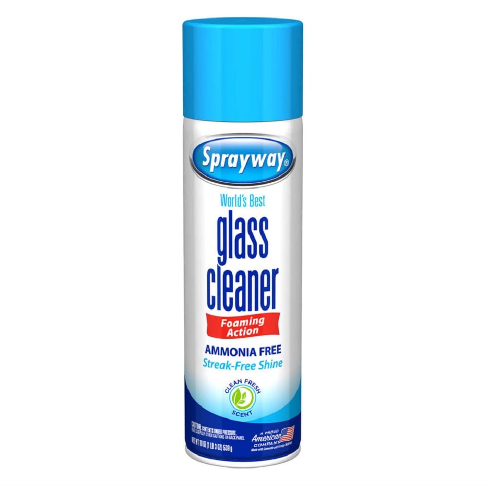 Sprayway Glass Cleaner Aerosol Spray, 19 oz