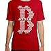 Vibeink Boston B Limited Edition 2018 Team Roster Names T-Shirt (L, Red)