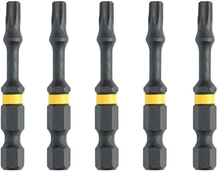 DT7395T-QZ - Puntas Torsión de Impacto 5 x T20, Schwarz/Gelb, Variety pack - Image 3