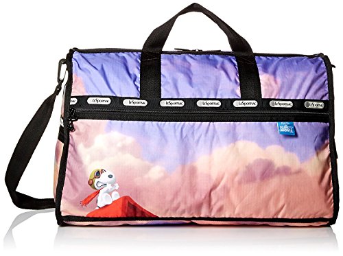 LeSportsac Large Weekender Bag, Snoopy Over Paris, One Size