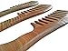 Unique Gift - Olina No Static Premium Quality Natural Sandal Wood Comb with Natural Wood Aromatic Smell (Wide-tooth, Green Sandal Wood, 7.3'')