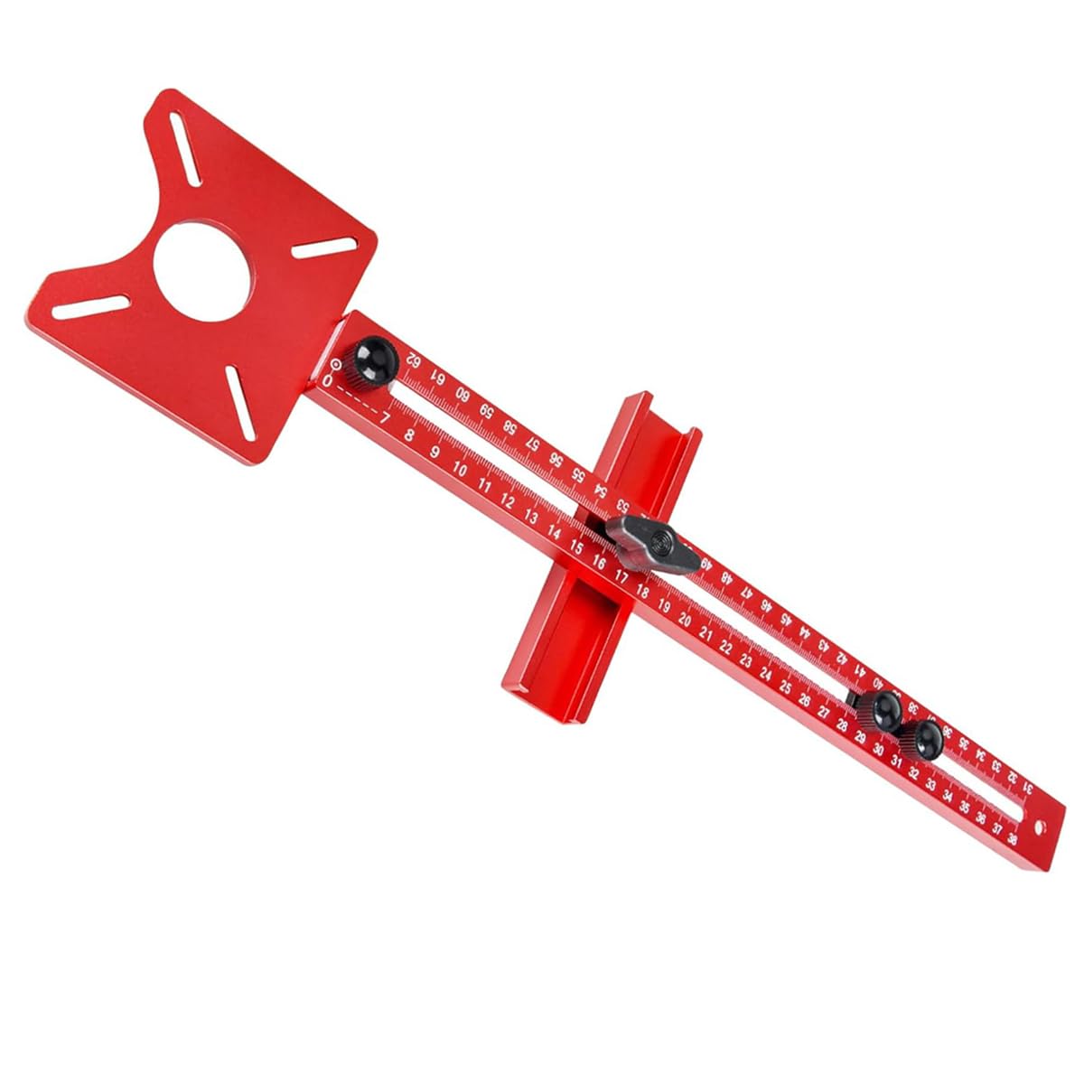 Photo 1 of ?4 in 1 Router Milling Groove Bracket, Aluminum Alloy Router Circle Cutting Jig, Router Guide for Trimming Machine, Adjustable Woodworking Tools