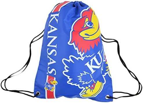 Official National Collegiate Athletic Association Fan Shop Authentic Drawstring NCAA Back Sack (Kansas Jayhawks)