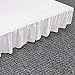 Utopia Bedding Bed Ruffle - Easy Fit with 16 Inch Tailored Drop - Hotel Quality, Shrinkage and Fade Resistant (Queen, White)