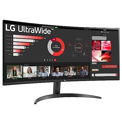 Lg Electronics Curved Ultrawide Monitor 34Wr50Qk, 34 Inch, 1440P, 100Hz, 5Ms Response Time, Va Panel, Smart Energy Saving, Displayport, Hdmi - View 10