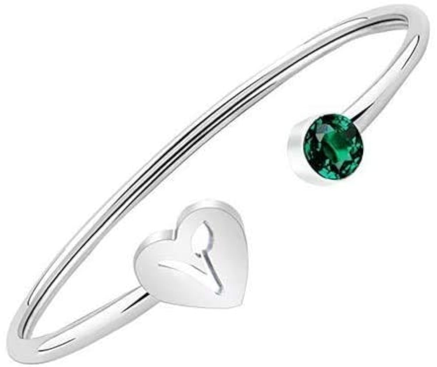 BNQL Vegan Bracelet Gifts Vegetarian Jewelry Herbivore Veg Symbol Bangle for Women Girls (cuff)