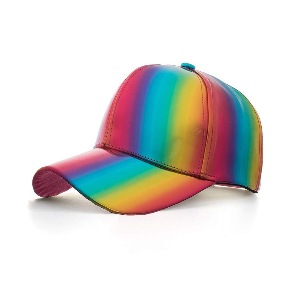 rainbow baseball cap