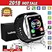 Bluetooth Smart Watch Touchscreen with Camera,Unlocked Watch Cell Phone with Sim Card Slot,Smart Wrist Watch,Waterproof Smartwatch Phone for Android Samsung IOS Iphone 7 6S Men Women Kids (black, M)