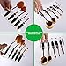 DSCbeauty 5 Holes Holder for Holding 5 Pcs Oval Makeup Brush Set Toothbrush Makeup Brush Kit Drying Rack Oval Brushes Organizer Display Stand Rectangle Clear
