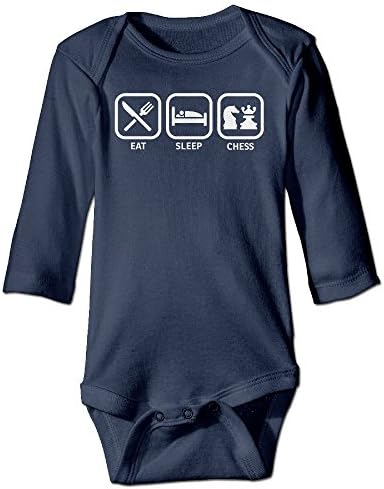 Eat Sleep Chess Long Sleeves Newborn Baby Special Baby Climbing Clothes Size Key