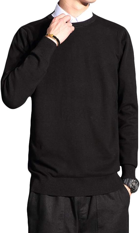 Amazon Jearey 在庫処分 セーター メンズ ラウンドネック 丸首 ニット ウール ニットセ カジュアル ーター カシミヤ 無地 アクリル 長袖 5色 秋冬 大きいサイズ セーター 通販