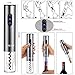 Electric Wine Opener Gift Set Battery Operated Corkscrew, Foil Cutter, Vacuum Stopper and Wine Pourer (Batteries Not Included)