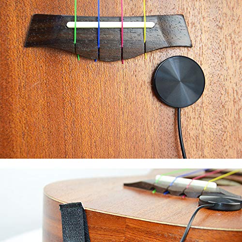 Electronic Acoustic Guitar Pickup, Piezo Contact Pickup for Guitar, Ukulele, Violin, Mandolin, Banjo, Cello, Kalimba, Harp, Cajon