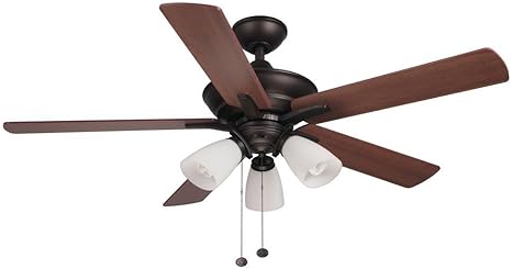 Hampton Bay Lampkin 52 In Oiled Rubbed Bronze Ceiling Fan With