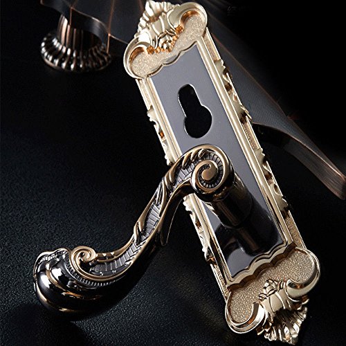 Door Lock, Door Levers Universal Entry Latches Bolts Full Set Privacy Door Security Handlesets Lever Mortise Handle Locks Zinc Alloy+ Keys Continental Zinc Mortise Handle Locks Full Set, USA Stock