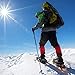 ENKEEO All Terrain Snowshoes Light Weight Aluminum Alloy Snow Shoes Kit with Carry Bag, Adjustable Ratchet Bindings, 160lbs. Capacity, Black and Orange, 25 inches