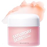 Saturday Skin Melt Cleanse Makeup Remover Balm Daily Cleansing Facial Balm to Oil Double Face Wash Vegan Remove Waterproof Makeup and Mascara