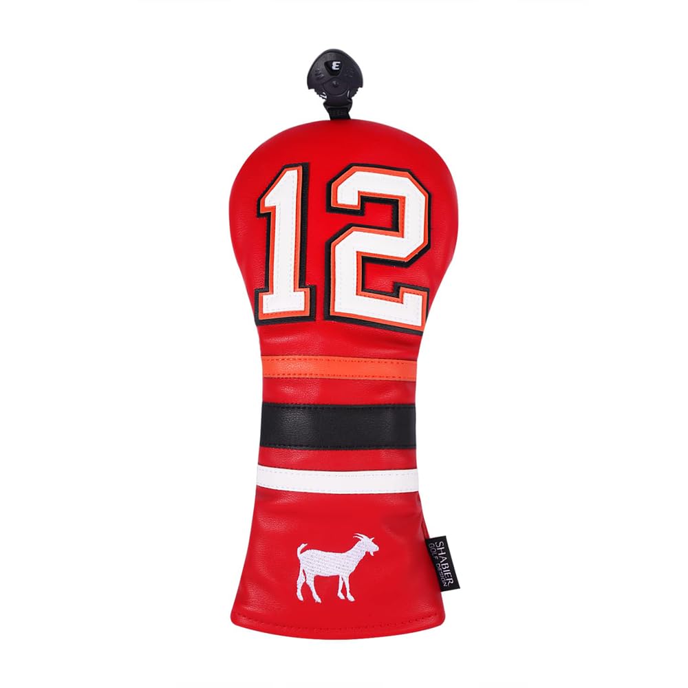 SHABIER Golf Sports Style Golf Wood Club Headcover Driver Cover for Taylormade M5 M6 Driver (Orange)